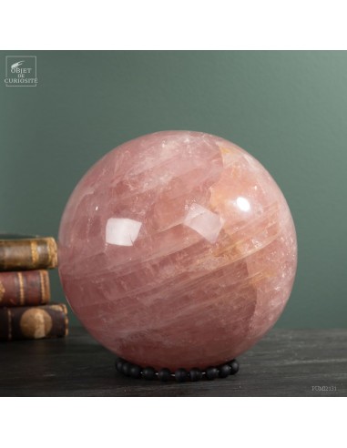 Rose quartz sphere (8.6kg) from...