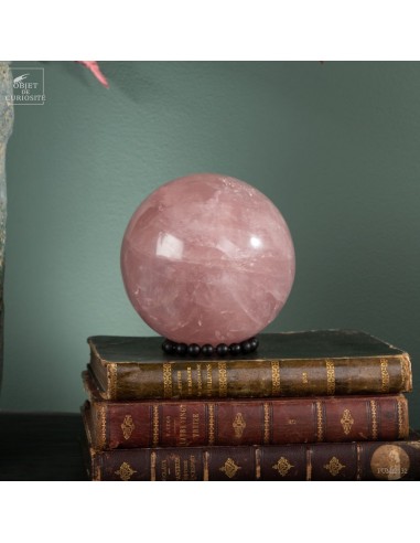 Sphère polie de quartz rose 3.5kg...