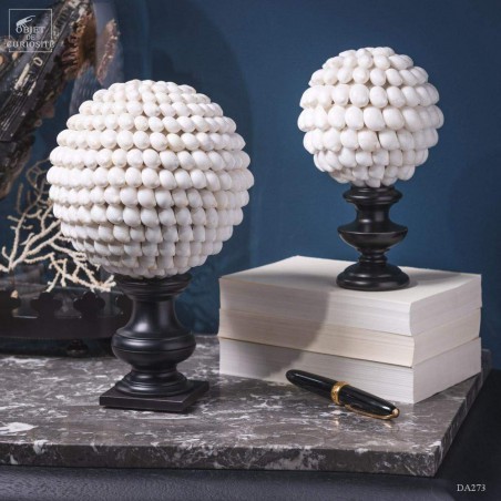 Moon snails ball- on black base (Large)