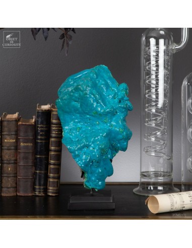 Chrysocolla from Congo, black base