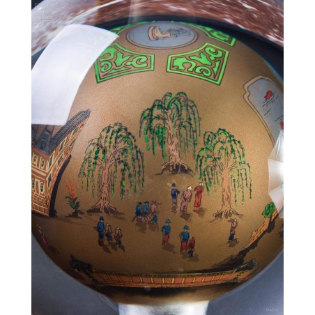 Inside painted Versailles glass bowl