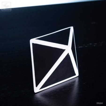 Ensemble de 3 solides de Platon : Cube - Octaèdre - Dodécaèdre aplati