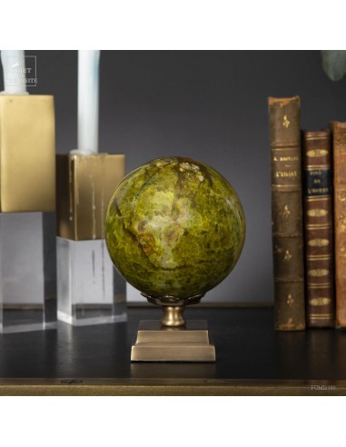 Sphère d'opale verte de Madagascar...