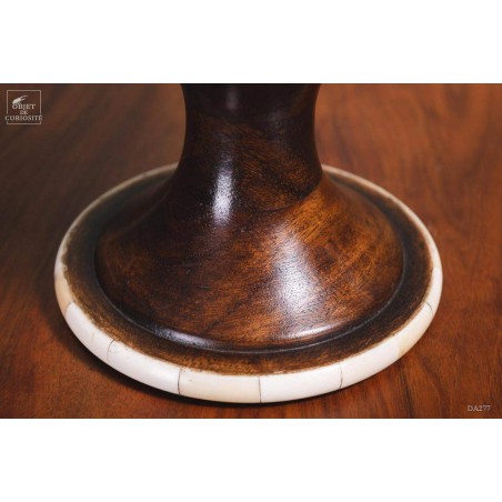 Wood and bone bowl