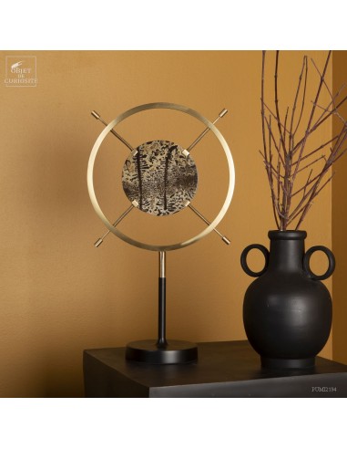Chinese landscape-stone in circular...
