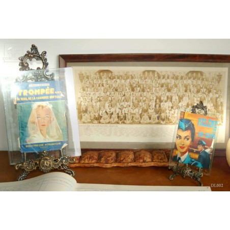 Chevalet laiton PM + verre biseauté
