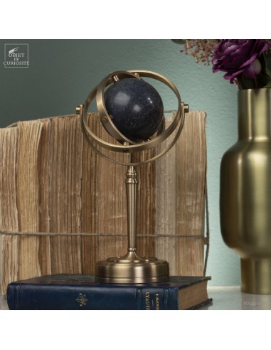 Sphère de lazurite dans support... Sphère de lazurite dans support...