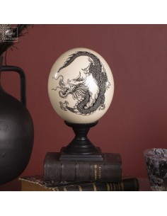 Dragon, ink drawing on...