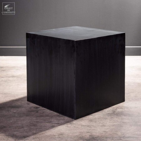 Square black display cube