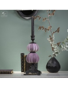 Candle holder on Violet sea...
