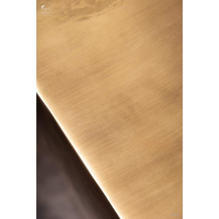 rectangular display stand, antic brass.