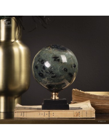 Kambamba Jasper ball, black base
