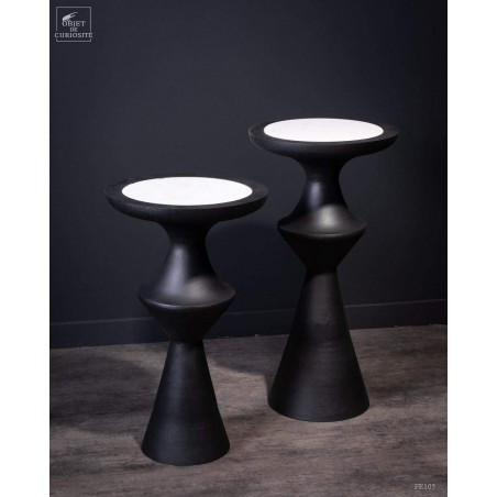 Sellette primitive noir et blanc GM
