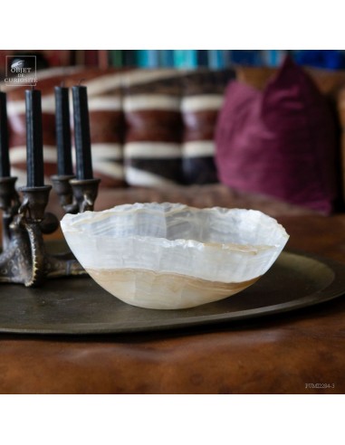 Plat en onyx ambrée 1.6kg