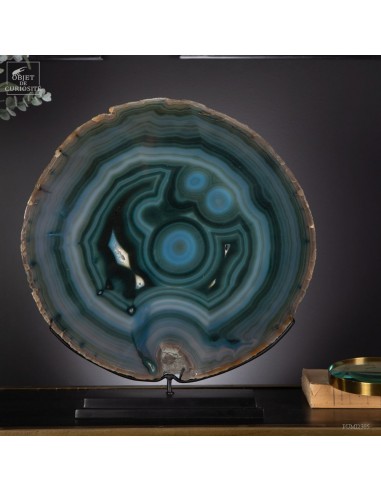 Grande tranche agate verte...
