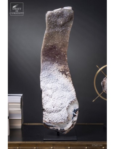 Cristallisation dans agate blanche de...