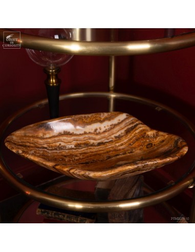 Moroccan Amber Aragonite plate