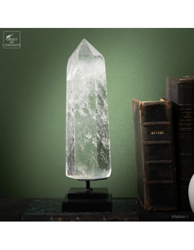 Quartz de Madagascar sur base laiton