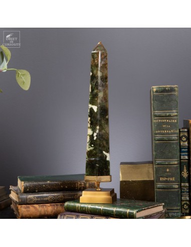 Madagascar Moss-green jasper prism
