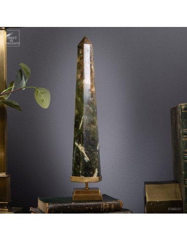 Madagascar Moss-green jasper prism