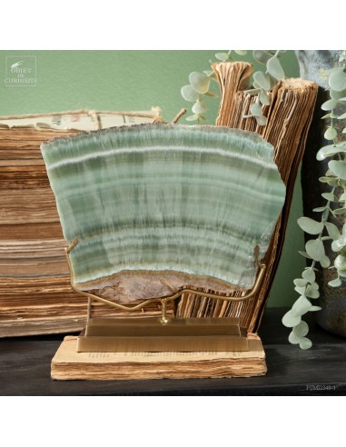 Tranche d'Aragonite verte d'Espagne...