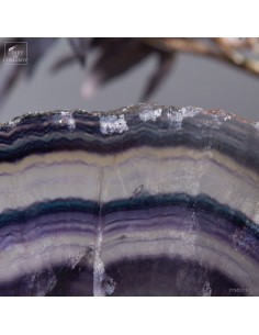 Rainbow fluorite on black base 2