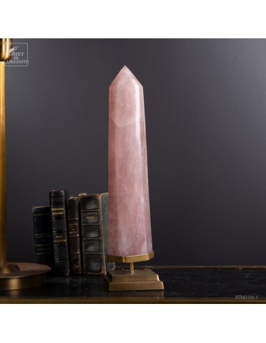 Pink quartz obelisk from Madagascar,...