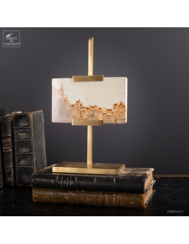 Paesina from Firenze on brass