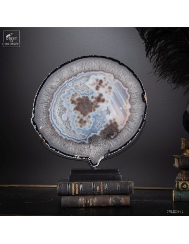 Agate slice "comic strip speach...