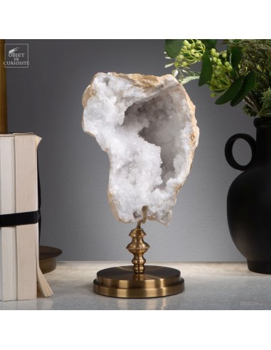 Géode de quartz ouverte (Maroc) - 1.3kg