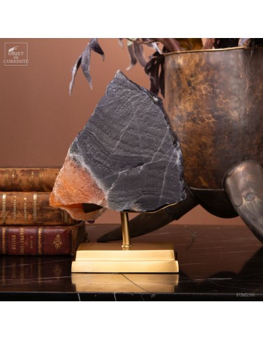 Bloc de sel bleu de la mine de...