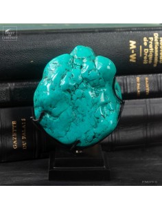 Turquoise howlite on black...
