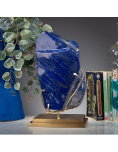 Lapis-lazuli on brass base