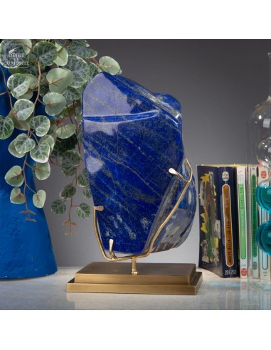 Lapis-lazuli on brass base