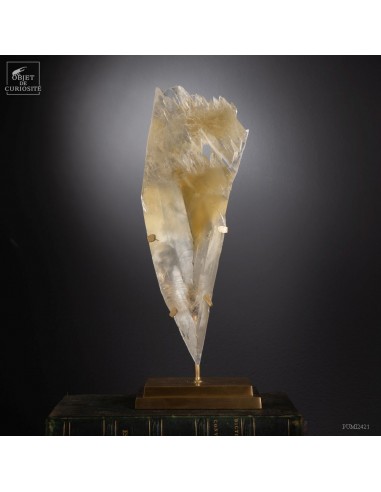 Gypsum from France, on brass base...