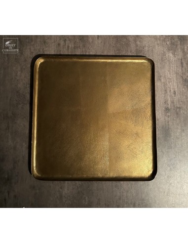 Décoration murale texturée laiton satiné Décoration murale texturée laiton satiné