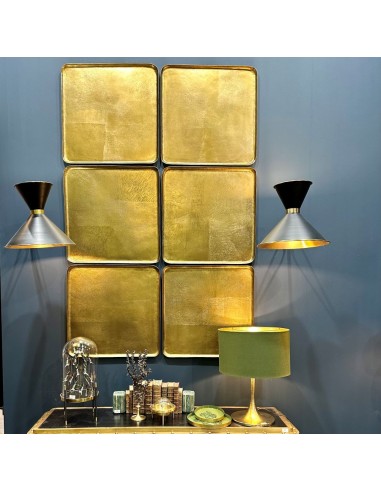 Wall decorative panel, textured satin...