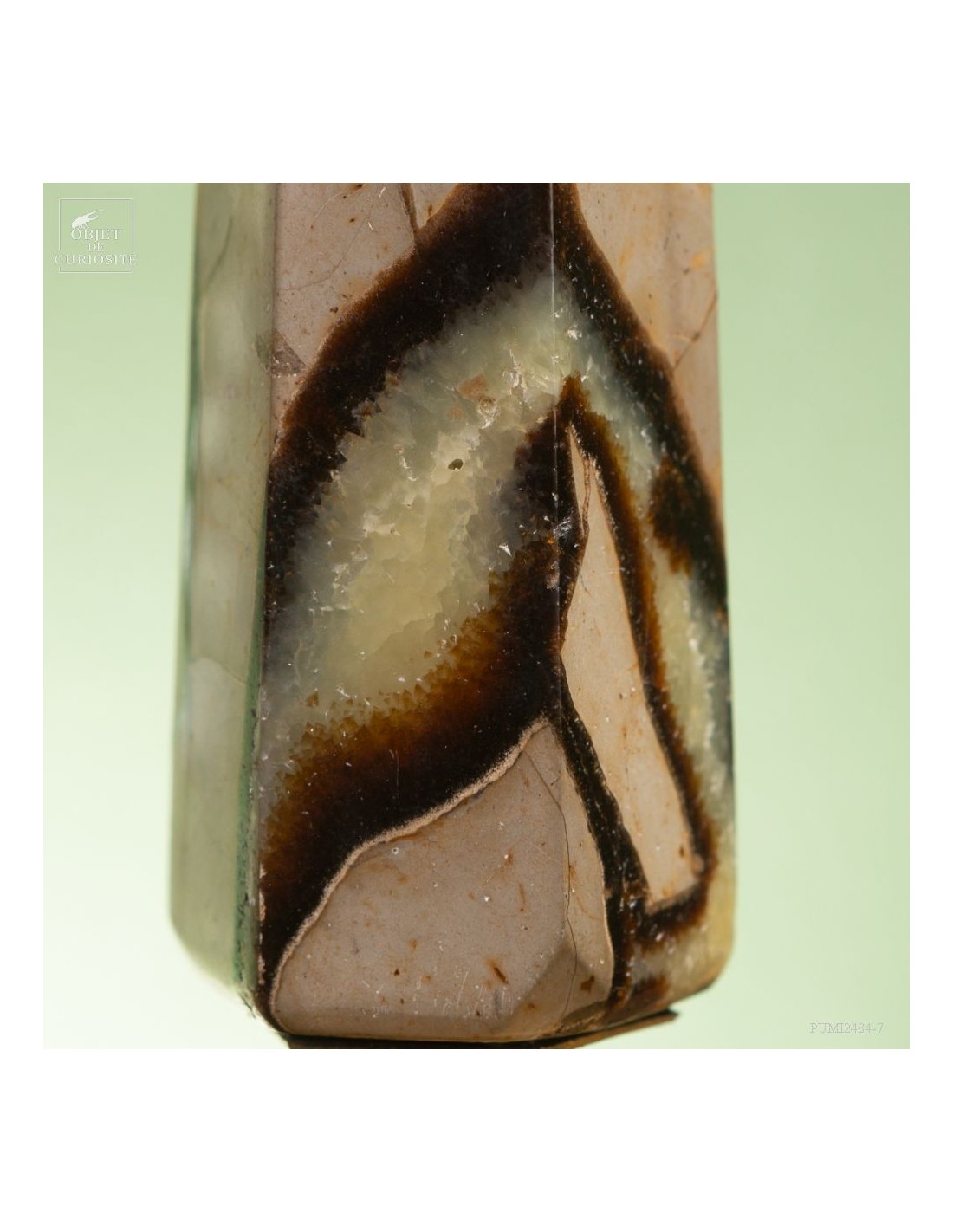 Prisme de septaria 490g (Madagascar) Prisme de septaria 490g (Madagascar)