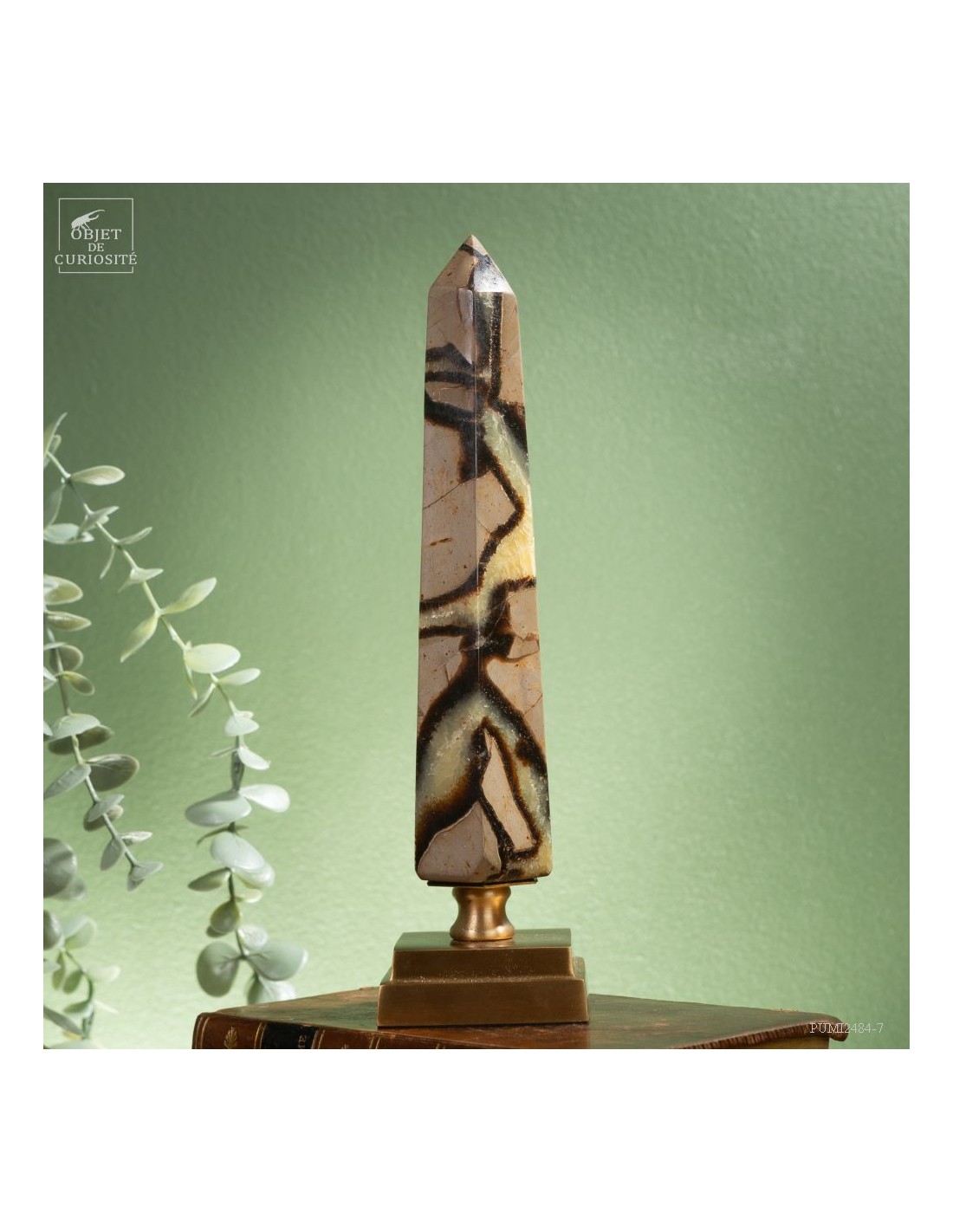 Prisme de septaria 490g (Madagascar) Prisme de septaria 490g (Madagascar)