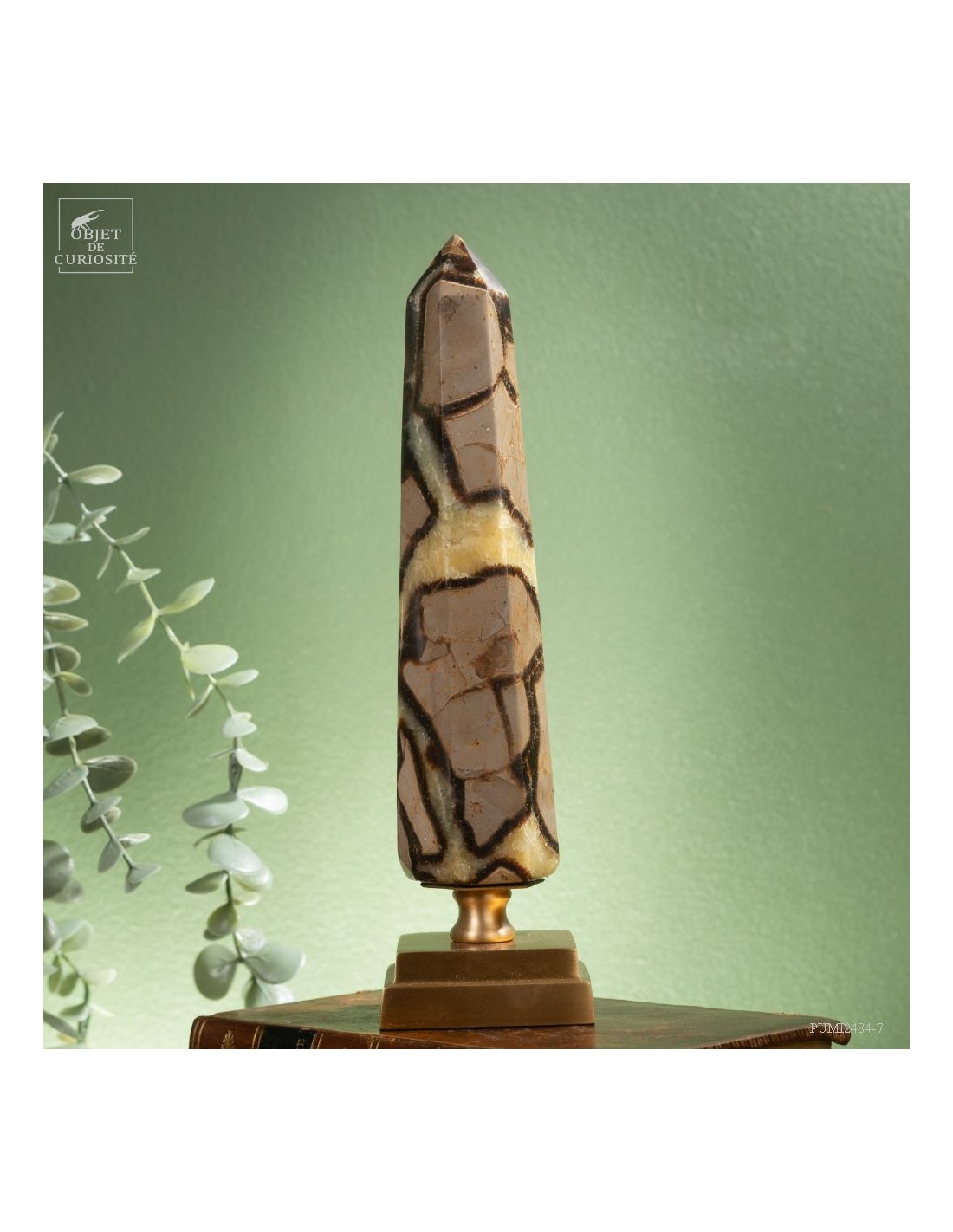 Prisme de septaria 490g (Madagascar) Prisme de septaria 490g (Madagascar)