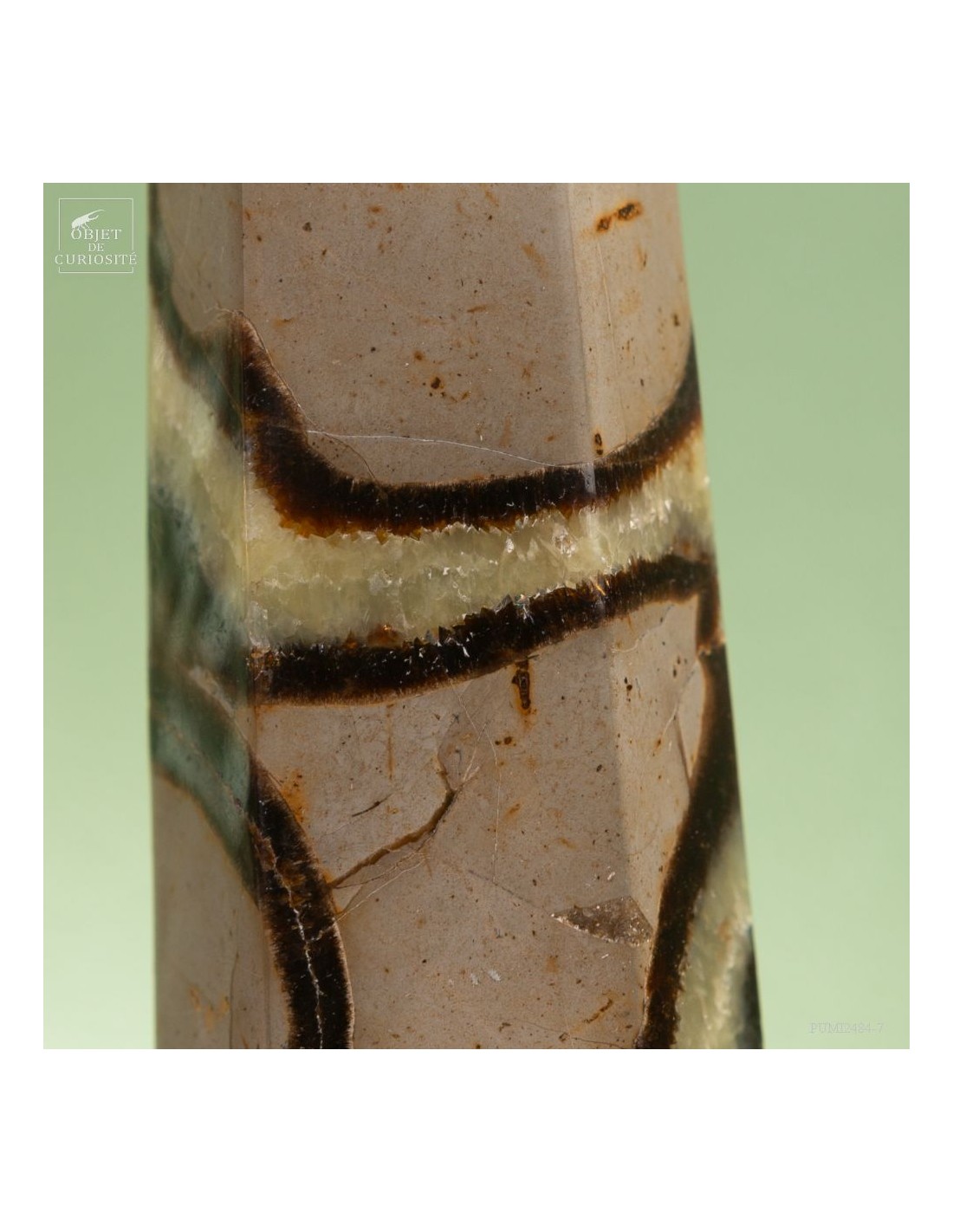 Prisme de septaria 490g (Madagascar) Prisme de septaria 490g (Madagascar)