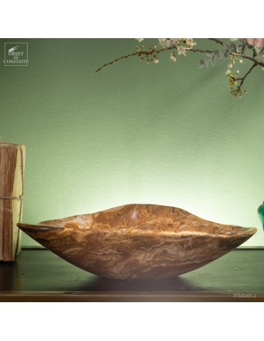 Moroccan Amber Aragonite plate