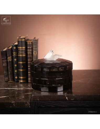 Round glass box