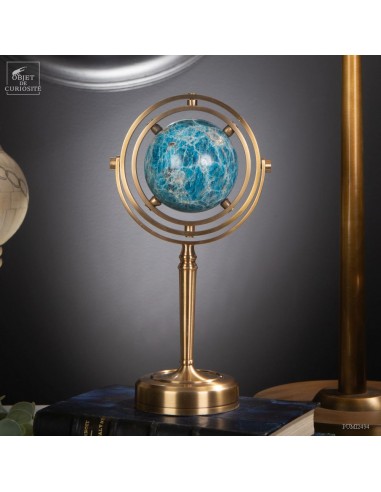 Sphère d'apatite bleu (640g) de...
