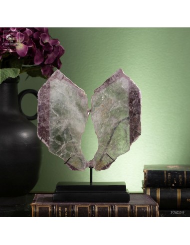 Paire de tranches de lépidolite...