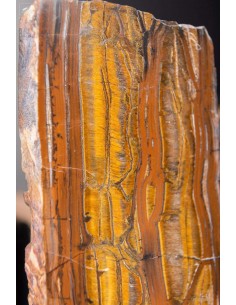 Tiger Eye mineral on brass. 2