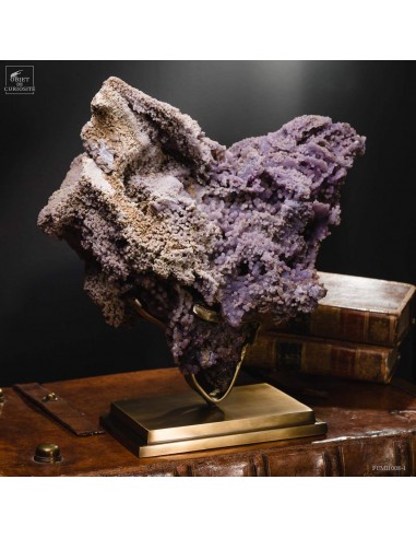 Calcédoine agate raisin sur socle...