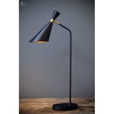 Lampe de bureau 50's (noir et or).