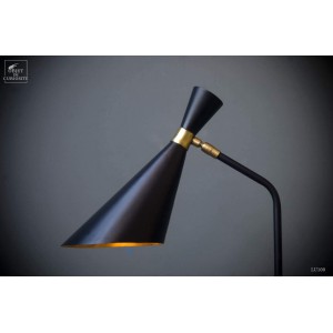 Lampe de bureau 50's (noir et or). 2