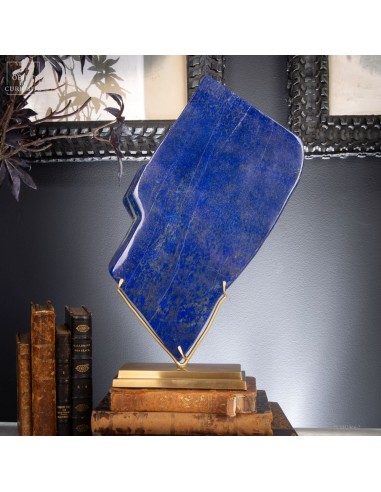 Lapis-lazuli top quality, brass base